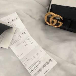 Gucci GG Marmont Leather Belt